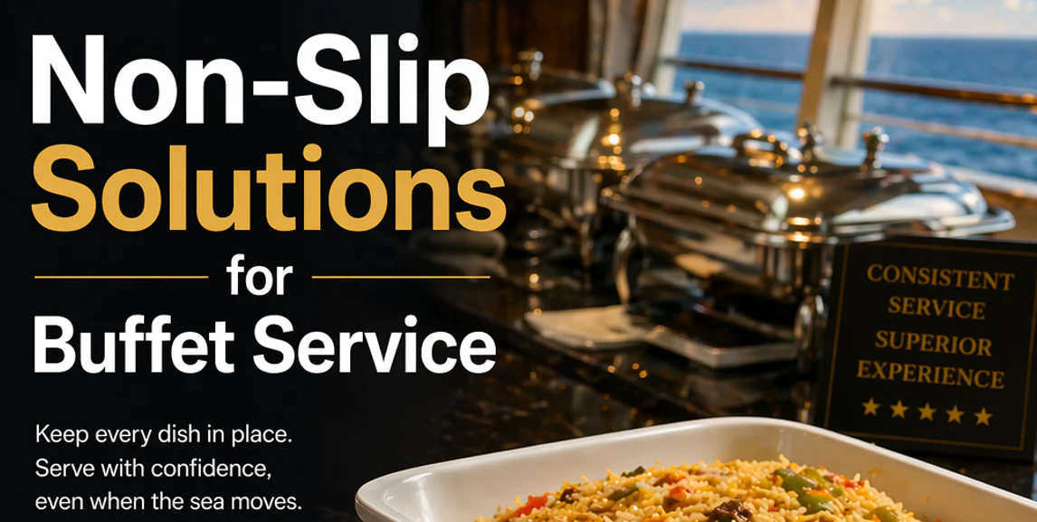 Custom Made Slip Safe Liners For Cruise Ship Dining Services