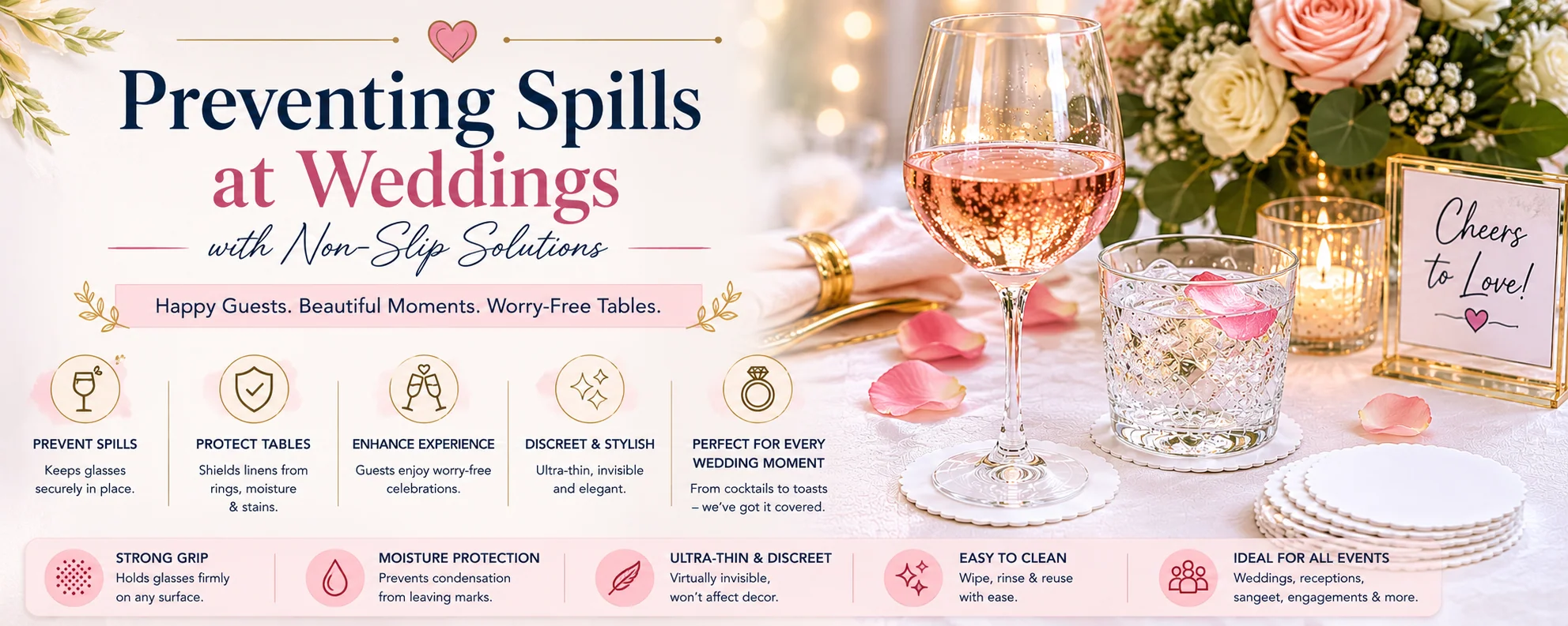 Preventing Spills At Weddings With Non Slip Solutions
